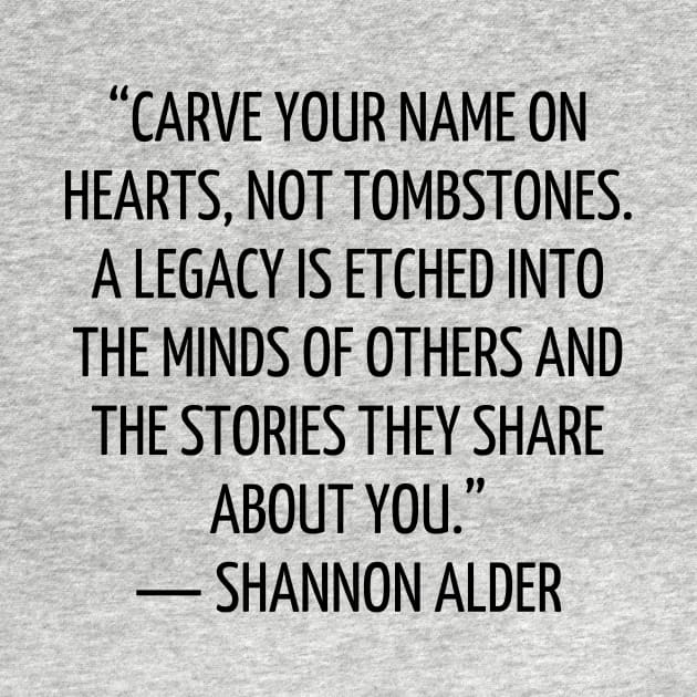 quote Shannon Alder about charity by AshleyMcDonald